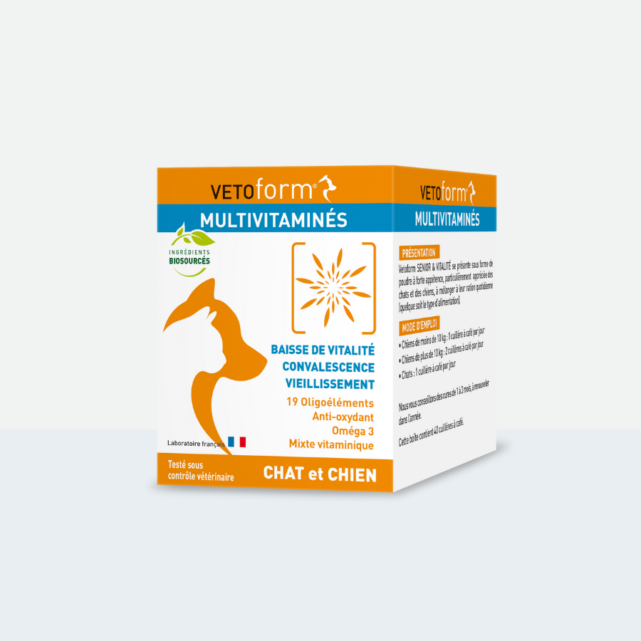 Aliment complémentaire- Multivitaminés chat et chien - 100g