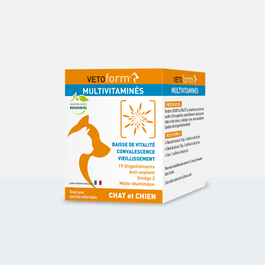 Aliment complémentaire- Multivitaminés chat et chien - 100g 