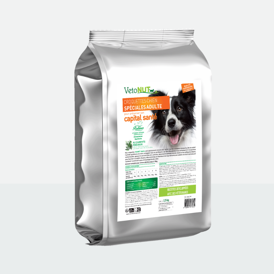 Croquettes chien adulte - 2.5kg