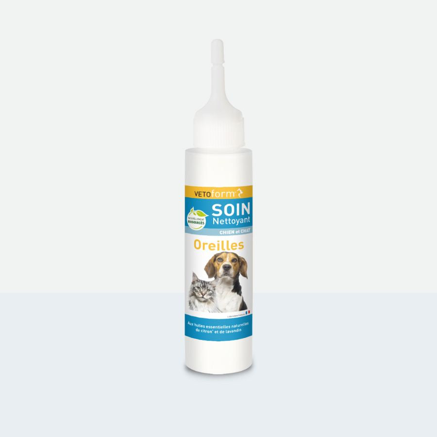 Vetoform Soin nettoyant oreilles aux huiles essentielles - Chien et chat