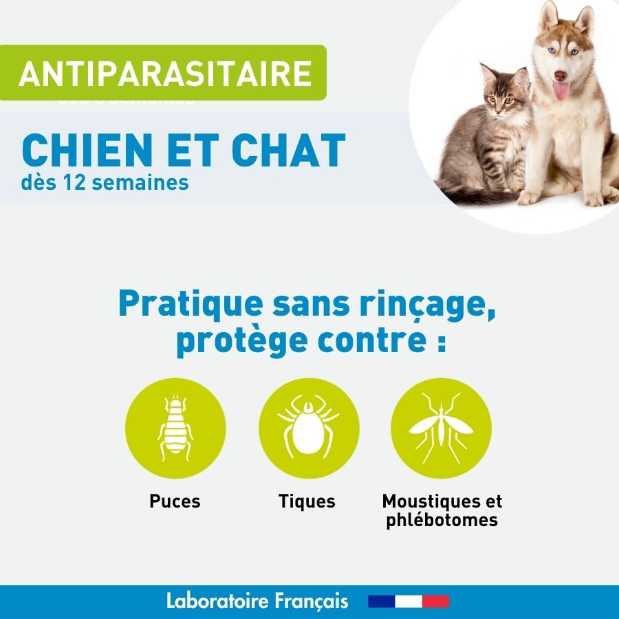 Lotion antiparasitaires chien et chat - 250 ml