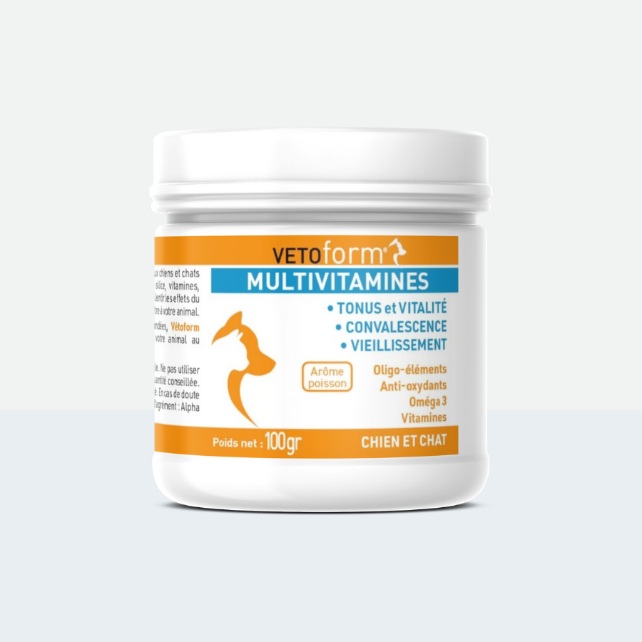 Aliment complémentaire- Multivitaminés chat et chien - 100g 