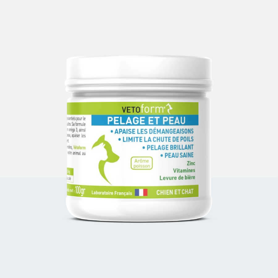 Aliment complémentaire - Pelage et peau chat et chien - 100gr