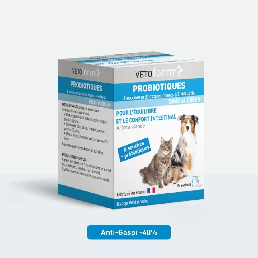 Probiotiques chien et chat - 15 sachets